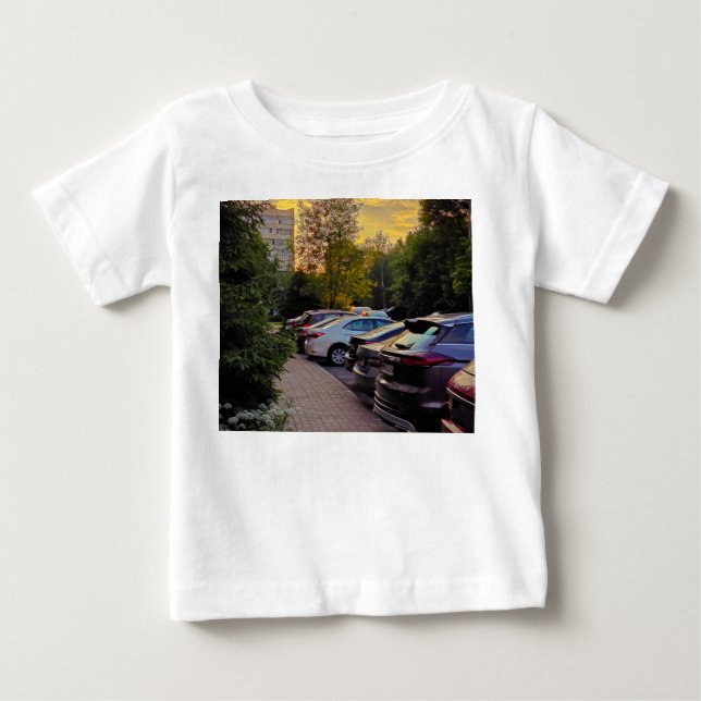 Golden Hour Urban Scene Tee – Customisable (Front)