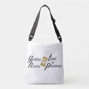 Golden Hourglass Crossbody Bag