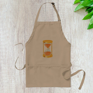 Golden Hourglass Timer with Sand Flow Standard Apron
