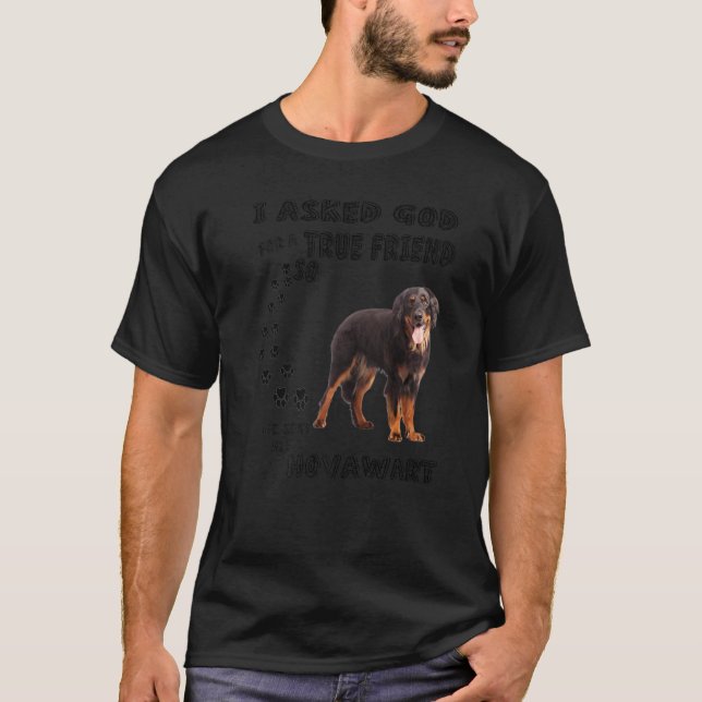 Golden Hovawart Saying Mum, Working Dog Dad Art, C T-Shirt (Front)