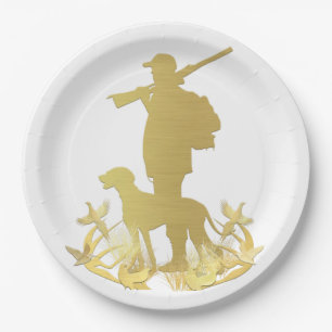 Golden hunter  paper plate