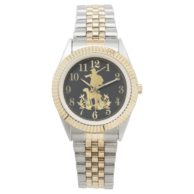 Golden hunter   watch (Front)
