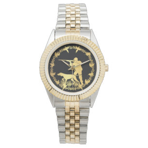 Golden hunter watch