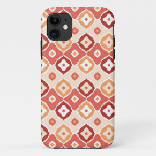 Golden ikat geometric pattern iPhone 11 case