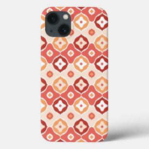 Golden ikat geometric pattern iPhone 13 case