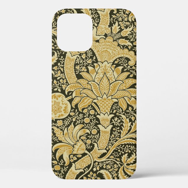 Golden Indian Pattern, William Morris Case-Mate iPhone Case (Back)