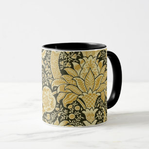 Golden Indian Pattern, William Morris Mug