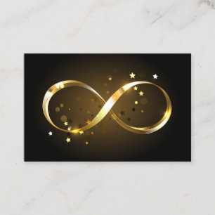 Golden Infinity Symbol Appointment Card
