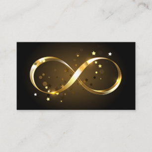 Golden Infinity Symbol Business Card