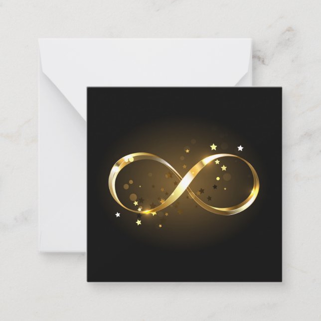 Golden Infinity Symbol Card (Front)