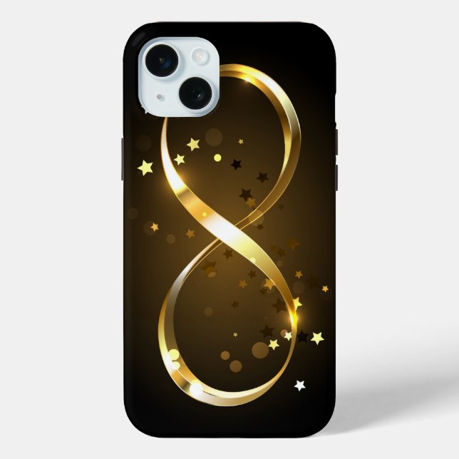 Golden Infinity Symbol Case-Mate iPhone Case (Back)