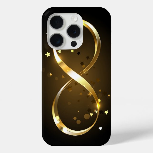 Golden Infinity Symbol Case-Mate iPhone Case (Back)