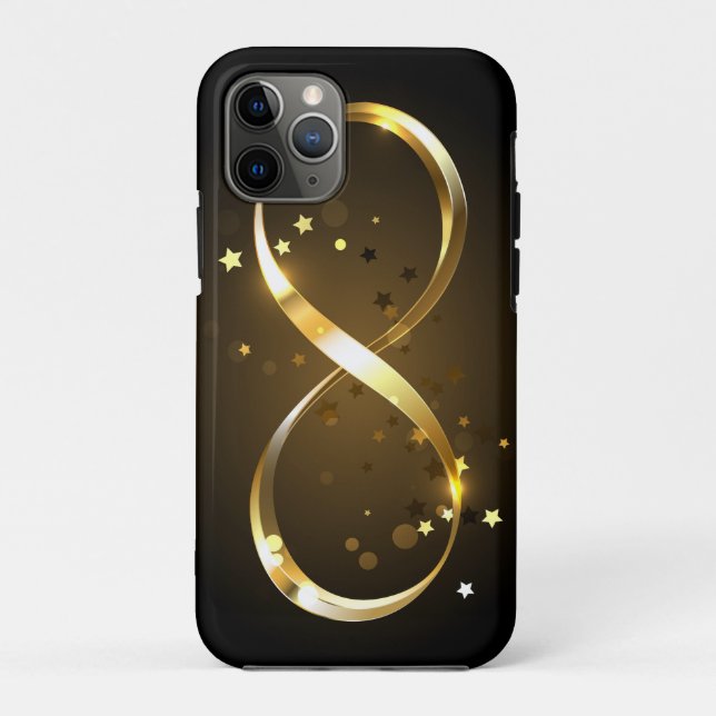 Golden Infinity Symbol Case-Mate iPhone Case (Back)