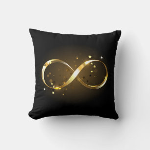 Golden Infinity Symbol Cushion