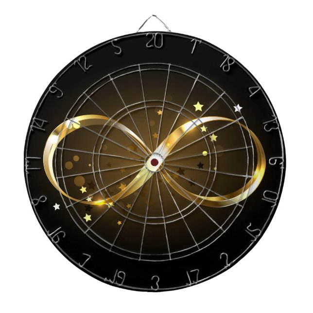 Golden Infinity Symbol Dartboard (Front)