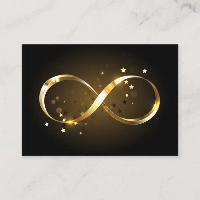 Golden Infinity Symbol Discount Card (Front)