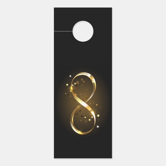 Golden Infinity Symbol Door Hanger (Front)