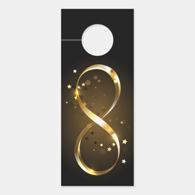 Golden Infinity Symbol Door Hanger (Front)