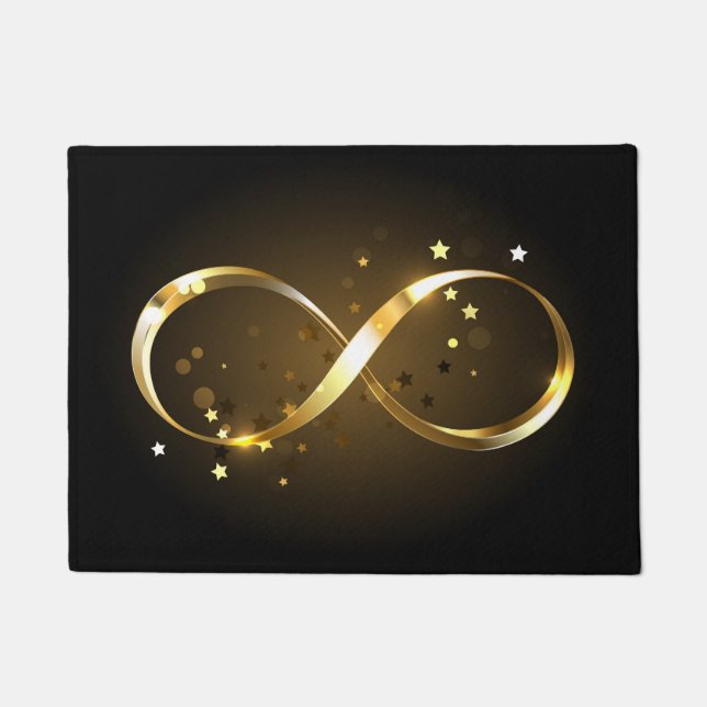 Golden Infinity Symbol Doormat (Front)