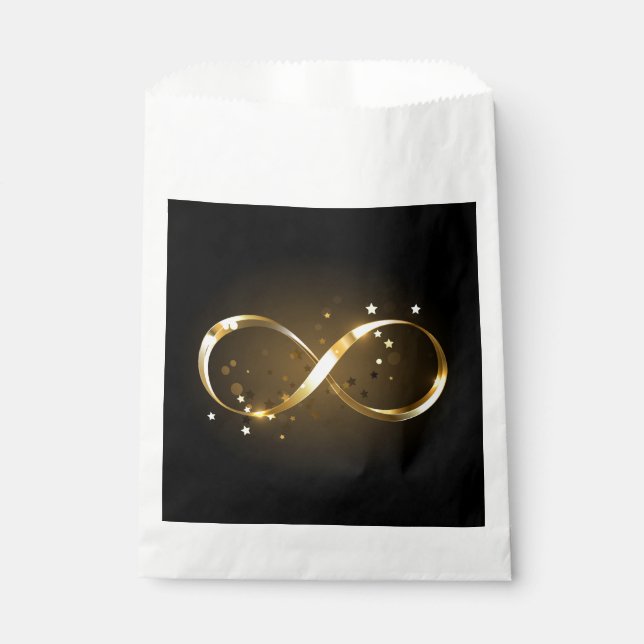 Golden Infinity Symbol Favour Bags (Front)