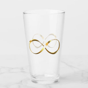 Golden Infinity Symbol Glass