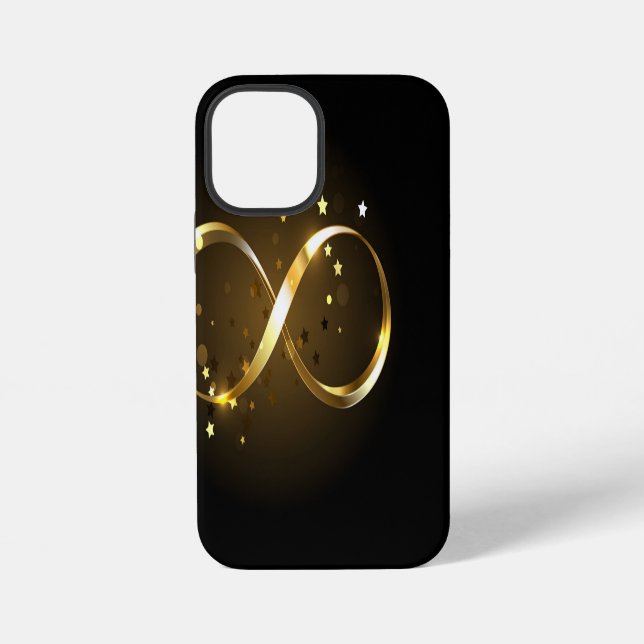 Golden Infinity Symbol iPhone Case (Back)