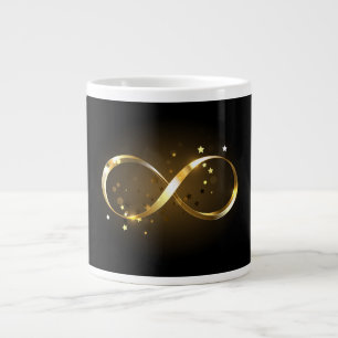 Golden Infinity Symbol Large Coffee Mug
