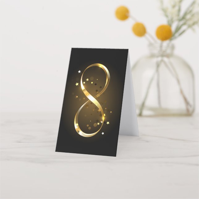 Golden Infinity Symbol Loyalty Card (Back)