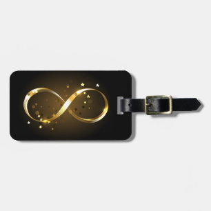 Golden Infinity Symbol Luggage Tag