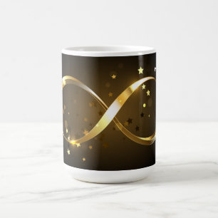 Golden Infinity Symbol Magic Mug