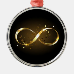 Golden Infinity Symbol Metal Tree Decoration