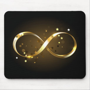 Golden Infinity Symbol Mouse Mat