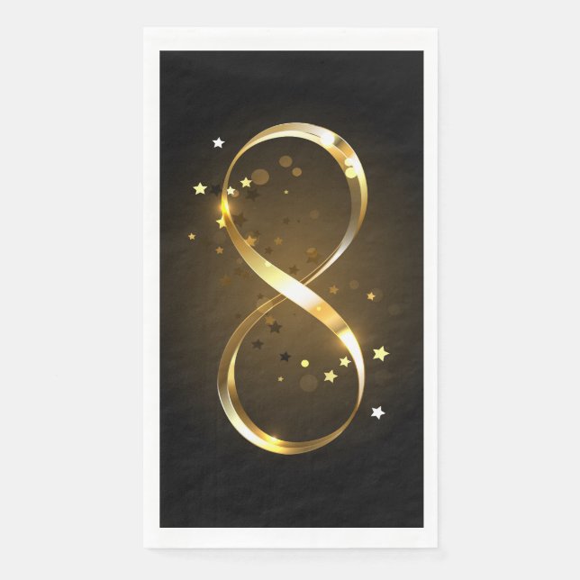 Golden Infinity Symbol Napkin (Front)