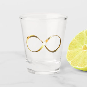 Golden Infinity Symbol Shot Glass