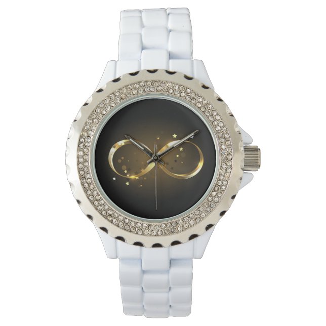 Golden Infinity Symbol Watch (Front)