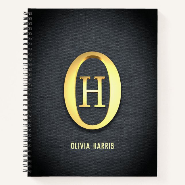 Golden Initials Notebook (Front)