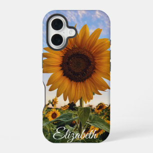 Golden Inspiration - Uplifting Custom Sunflower iPhone 16 Case