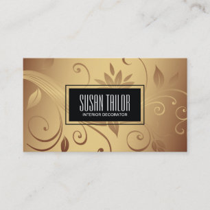 Golden   Interior, Textile Designs Business Card