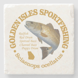 Golden Isles (redfish) Stone Coaster