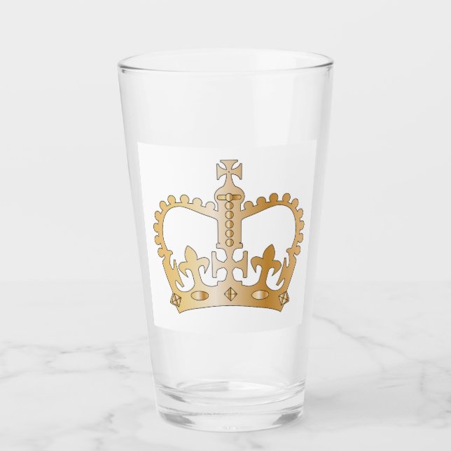 Golden Isolated Crown Glass (Front)