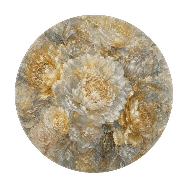 Golden Ivory Garden Cutting Board (Front)