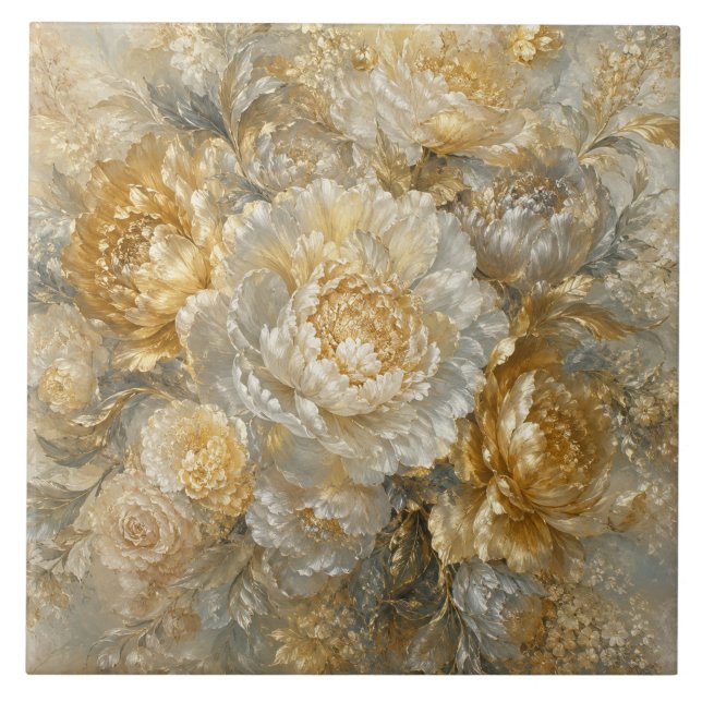 Golden Ivory Garden Tile (Front)