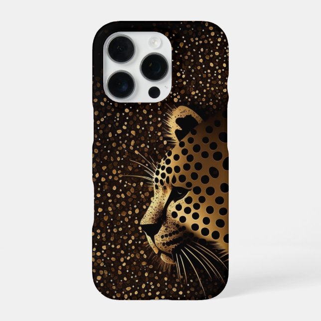 Golden Jaguar Pattern           iPhone Case (Back)