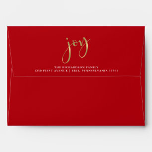 Golden Joy   Red Christmas Envelopes