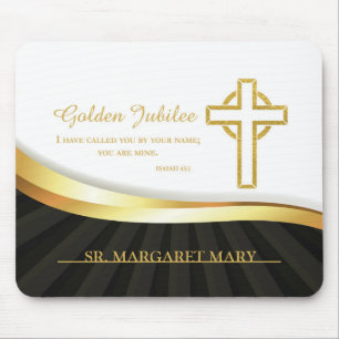 Golden Jubilee, 50 Year Anniversary Nun Mouse Mat