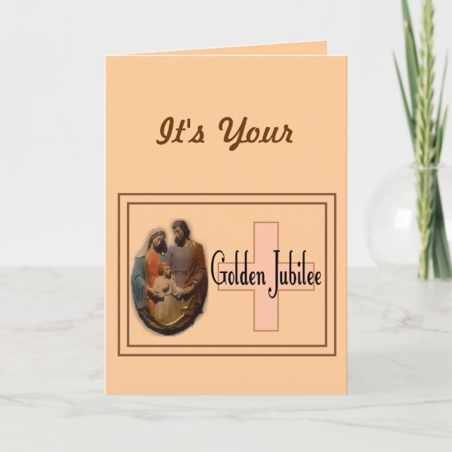 Golden Jubilee Gifts for Nuns Card (Front)