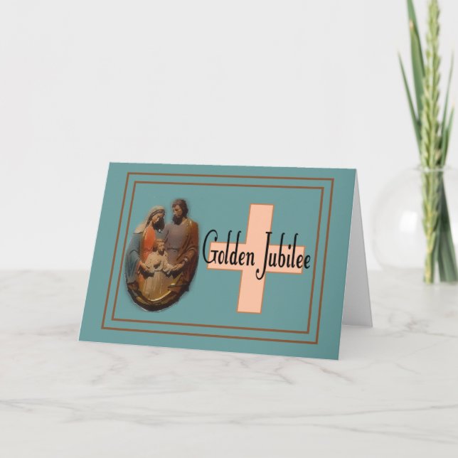 Golden Jubilee Gifts for Nuns Card (Front)