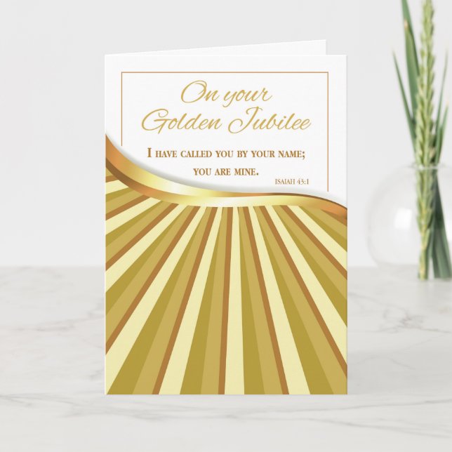 Golden Jubilee of Religious Life, 50 Year Annivers Card (Front)