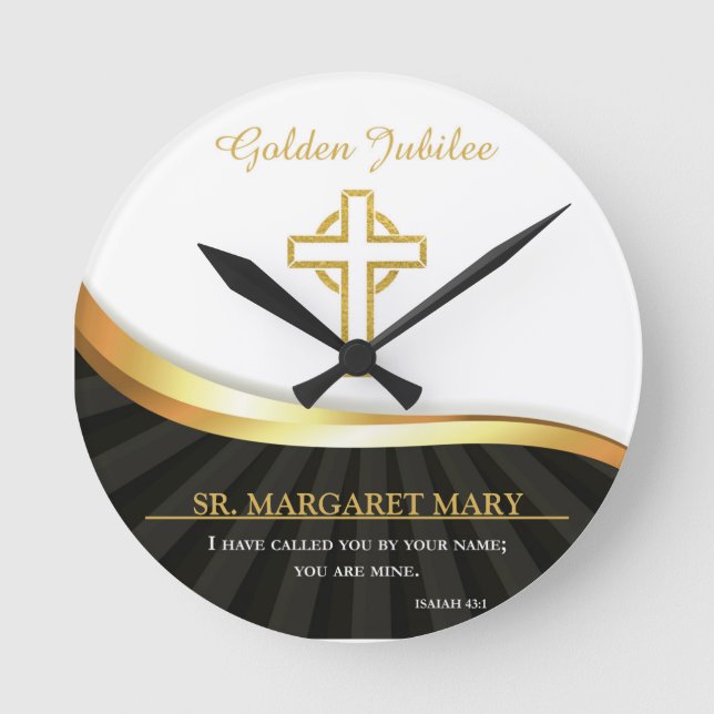 Golden Jubilee of Religious Life, 50 Year Round Clock (Front)