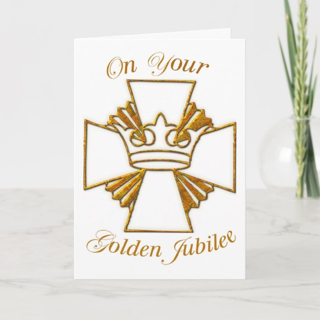 Golden Jubilee of Religious Life Card (Front)